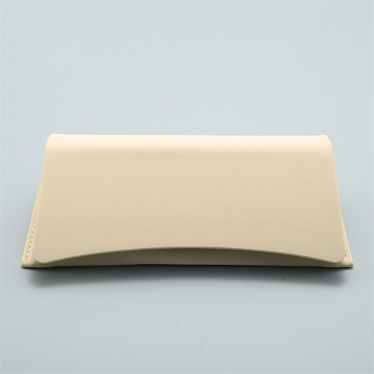 High Quality Custom Logo Rectangle PU Leather Glasses Case With Paper Gift Box Printing Hard Protection Storage &amp; Cleaning Cloth