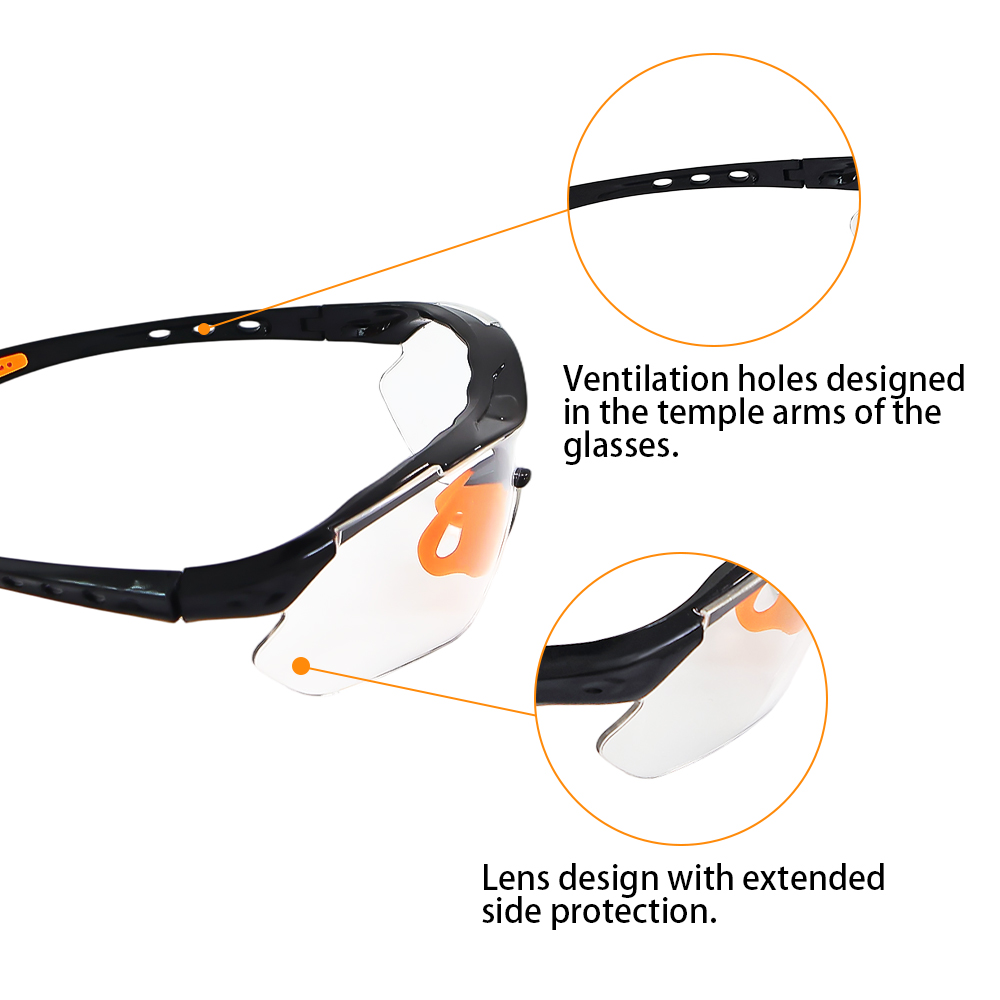 Eye Protected Industrial Anti-scratch Goggles Anti-fog Safety Glasses China Newest Working Safety Glasses With Clear Lens