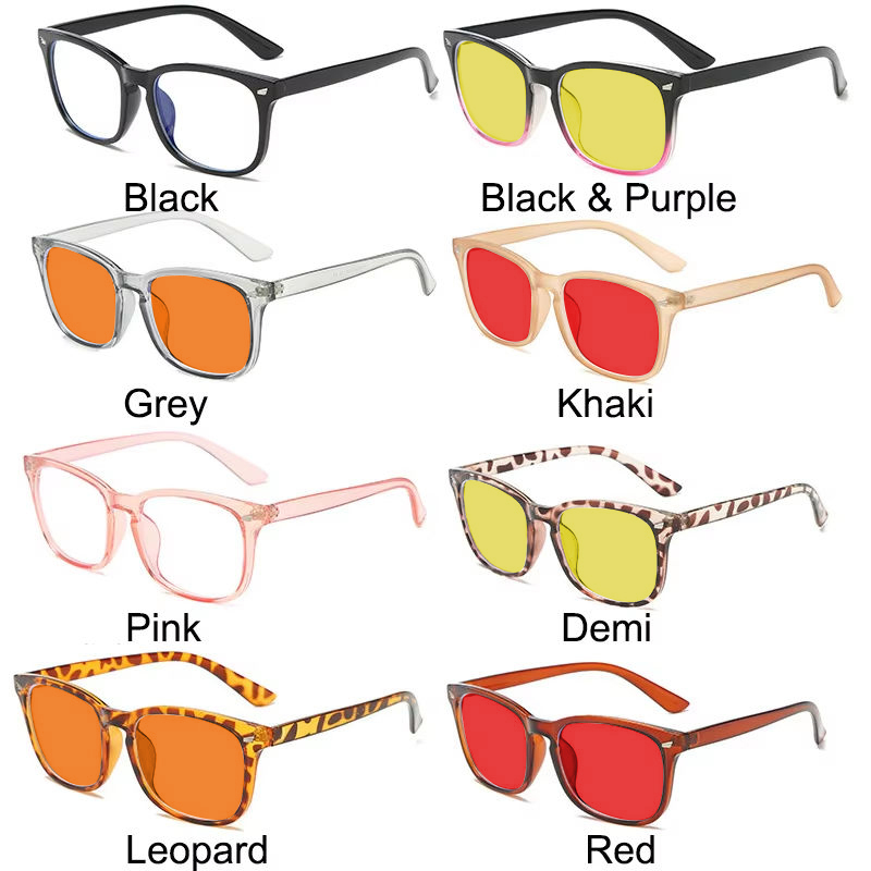 Sunray Classic Newest Square Computer Custom Logo Glasses Reduce Eye Strain Women Men Black Blue Light Blocking Glasses